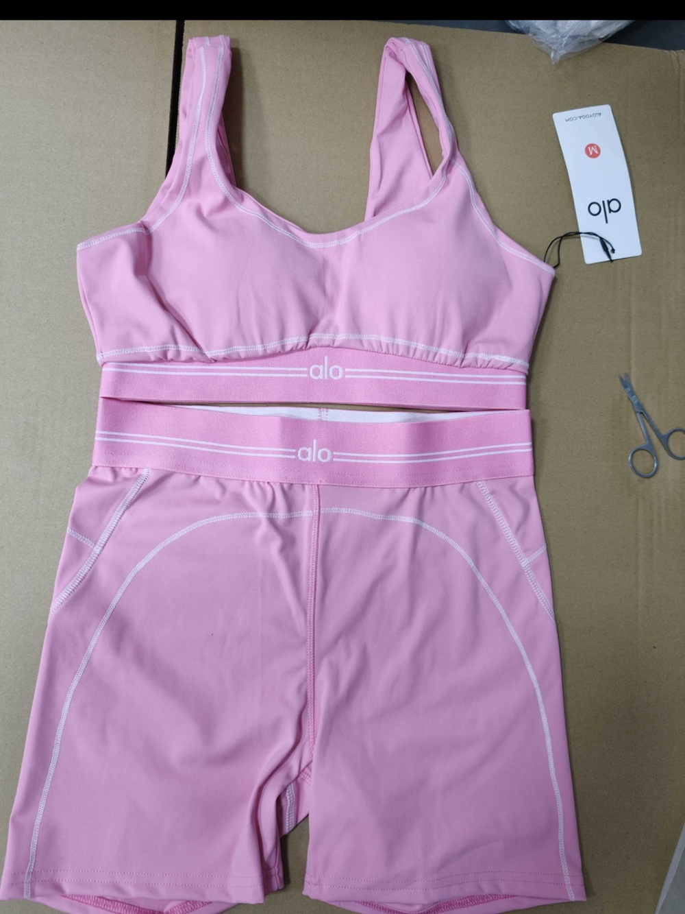 ALO Yoga Pink Girls' Two-Piece Swim Set